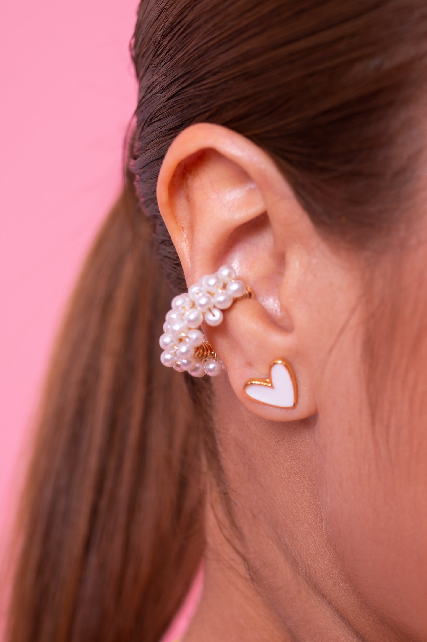 Earcuff “Perlas que Florecen” 🤍✨