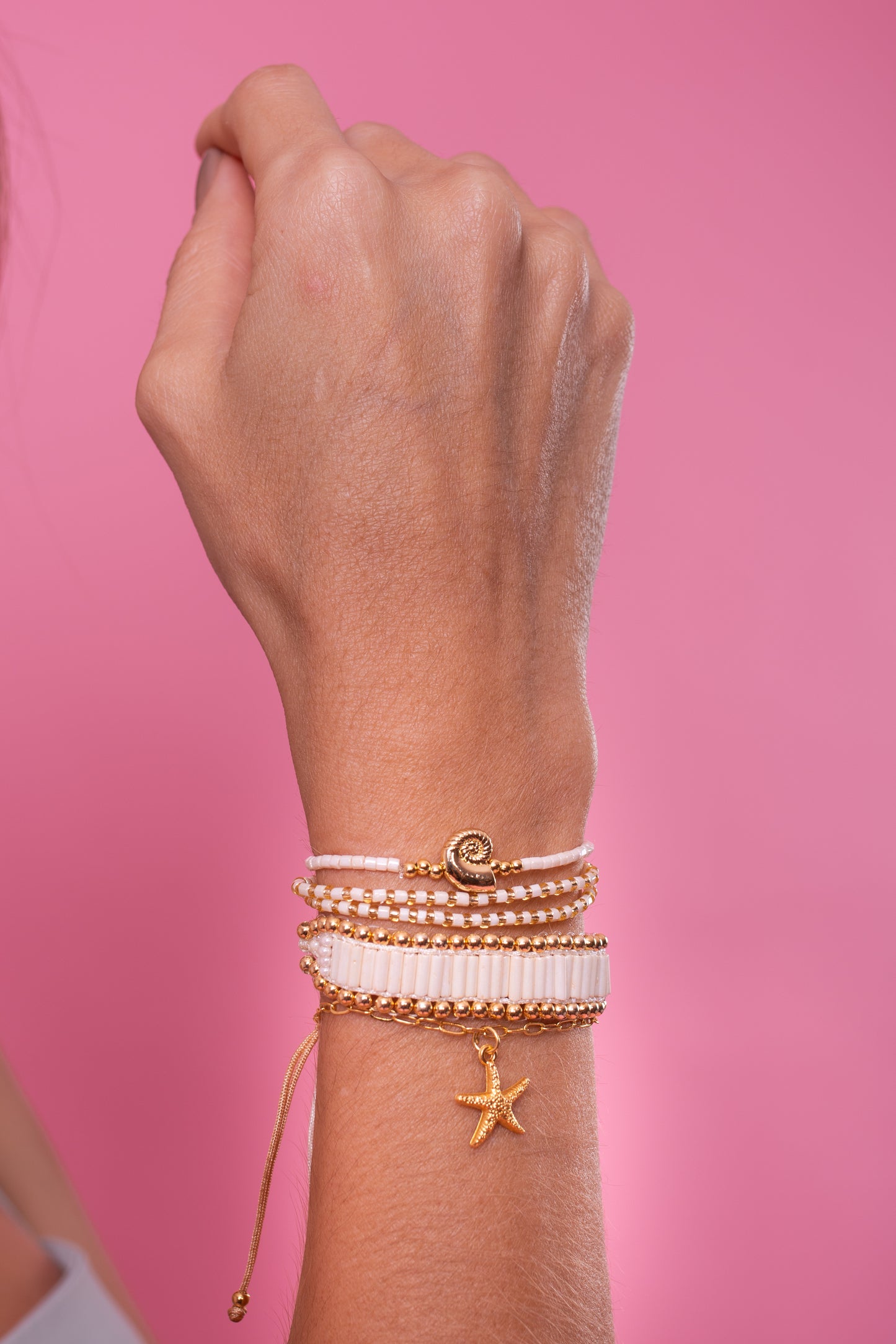 Set de pulseras “Brisa Serena” 🤍🐚